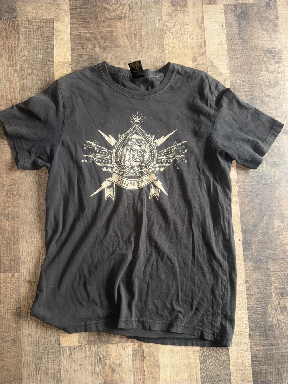 Lucky Brand Firmitas Lion Graphic Classic Fit T-Shirt Women's Size M